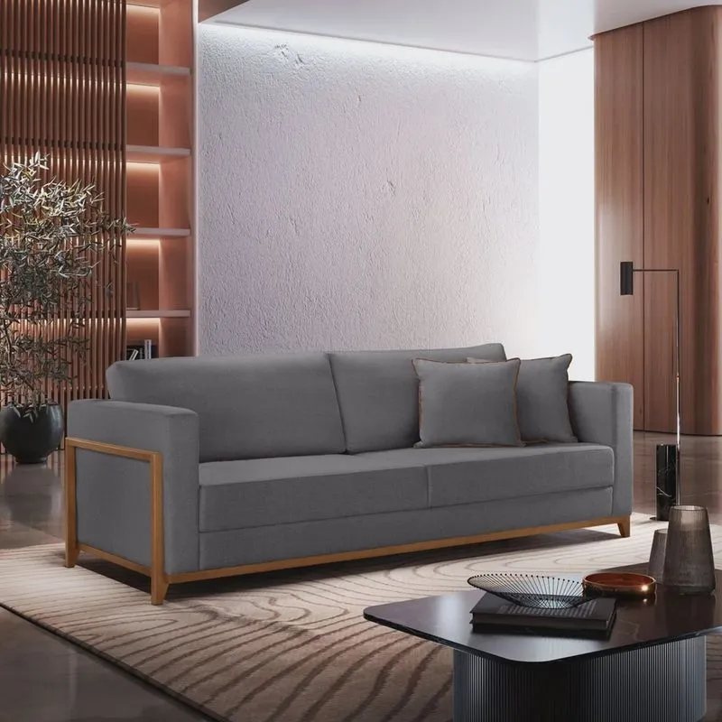 Sofá 3 Lugares Paris Veludo 1,94M