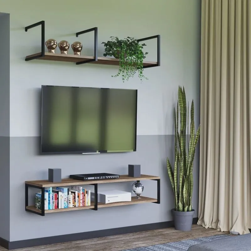 Conjunto Rack e Prateleira Industrial Urban com 150 Cm
