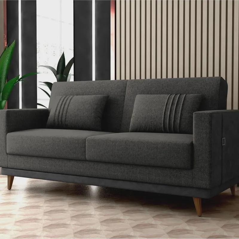 Sofá Cama 3 Lugares Esther 203cm X 95cm X 90cm