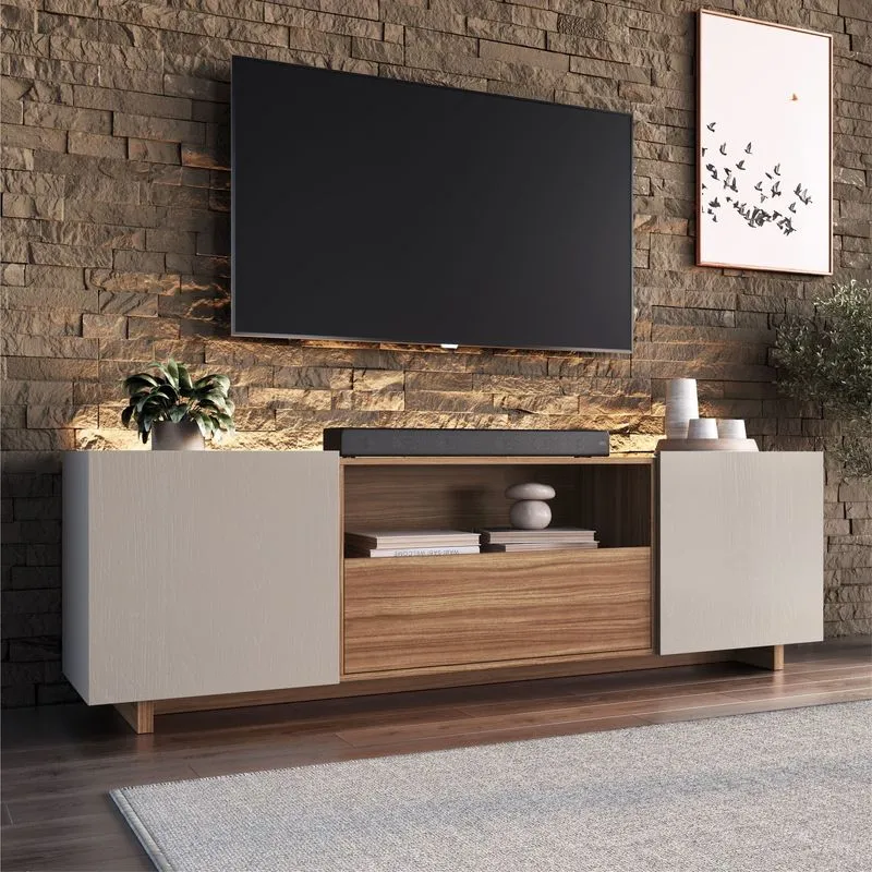 Rack Para Sala De Estar Para Tv Até 55 Polegadas Montana