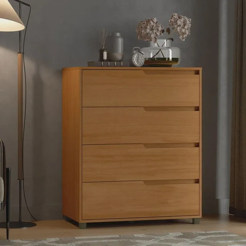 Cômoda em Mdf com 4 Gavetas 80cm X 104cm X 45cm Monet