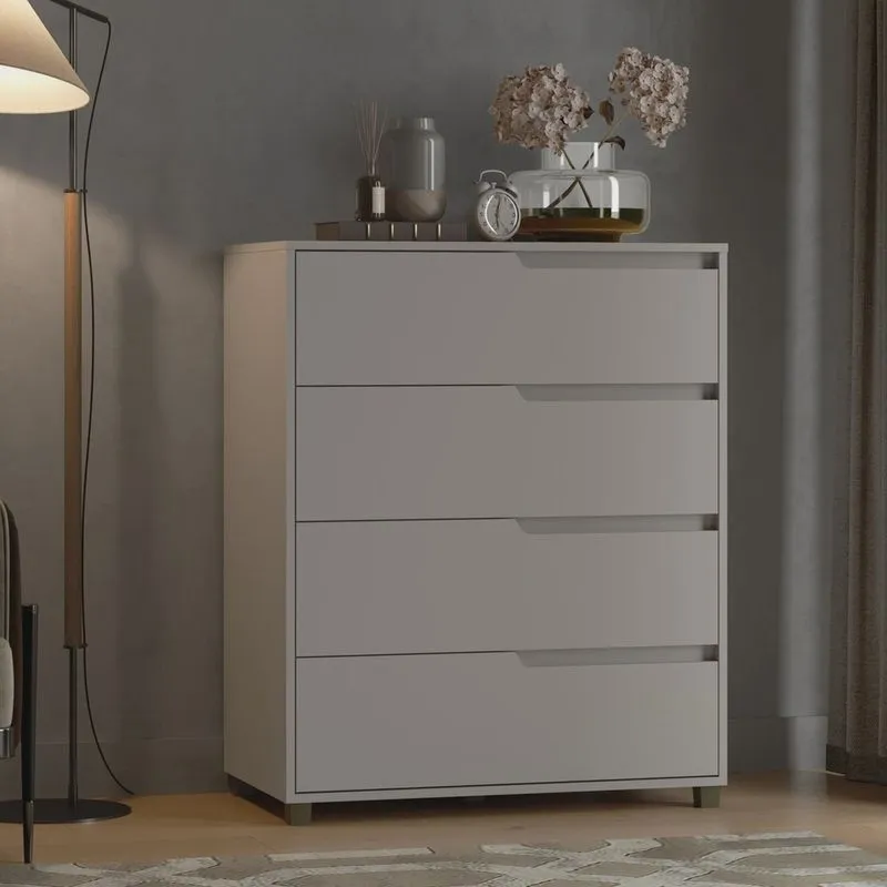 Cômoda em Mdf com 4 Gavetas 80cm X 104cm X 45cm Monet