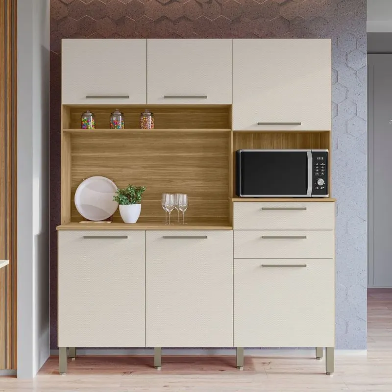 Armário de Cozinha 6 Portas 2 Gavetas Montesa