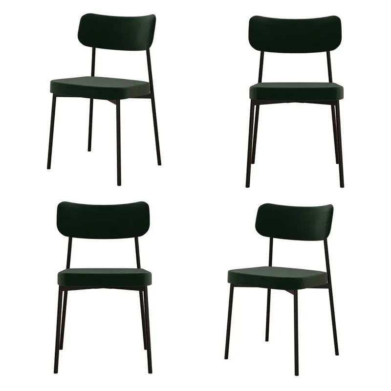 Kit Com 4 Cadeiras Para Sala De Jantar Mona Yescasa Verde Verde