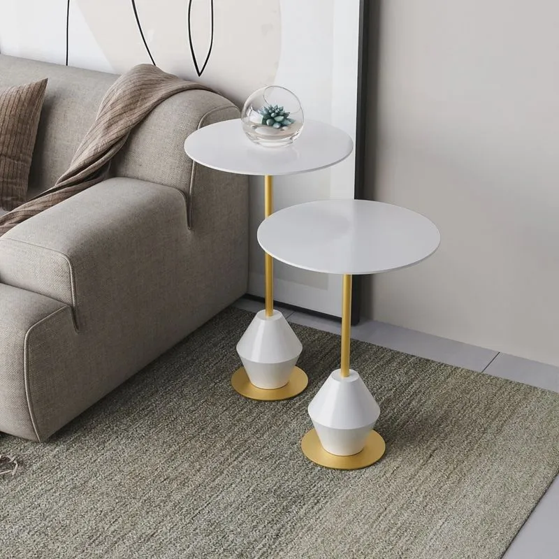 Conjunto Mesa de Canto Asti 65x40x40cm