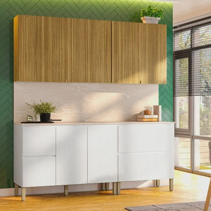 Armários para Cozinha com Balcão com Tampo - Art 6 Peças