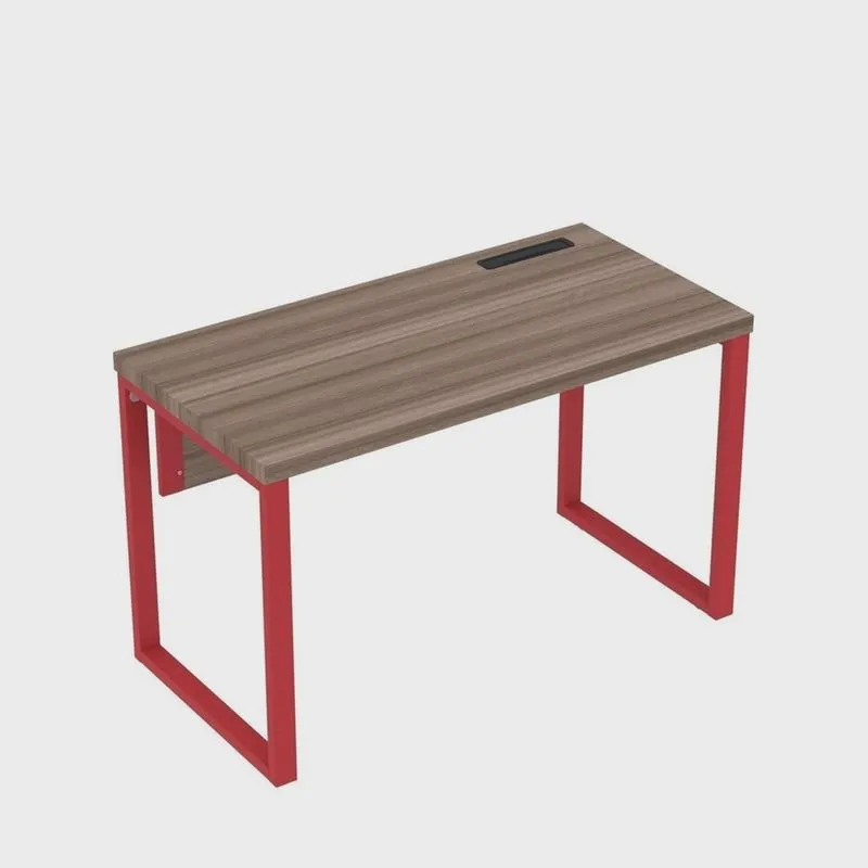 Plataforma Unica 1215cm X 600cm Pupb1215/60pe40tub Walnut/Vermelho