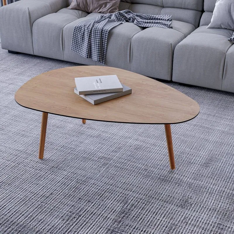 Mesa De Centro Vesta Organica 100% Mdf 35cm X 90cm X 60cm Marrom Natural Tawary