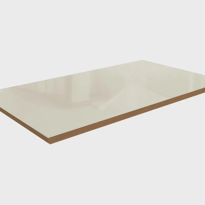 Tampo de Mesa 1600x900 de Madeira com Vidro