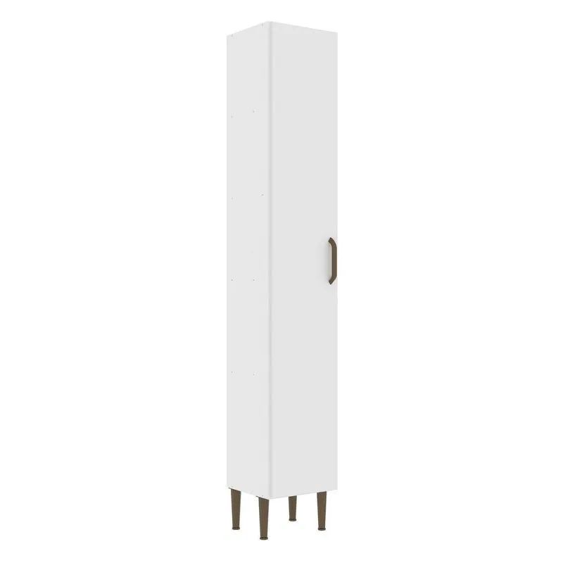 Paneleiro Simples Em Mdp Em 1 Porta Berlim Branco Branco