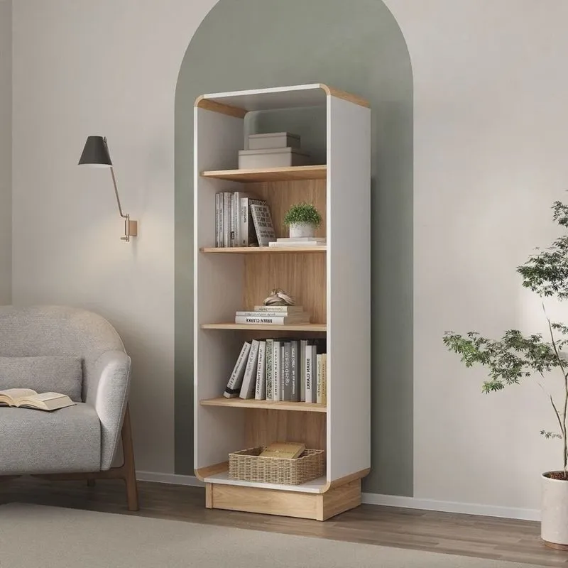 Estante Livreiro Multiuso Monet com 4 Prateleiras para Livros marron