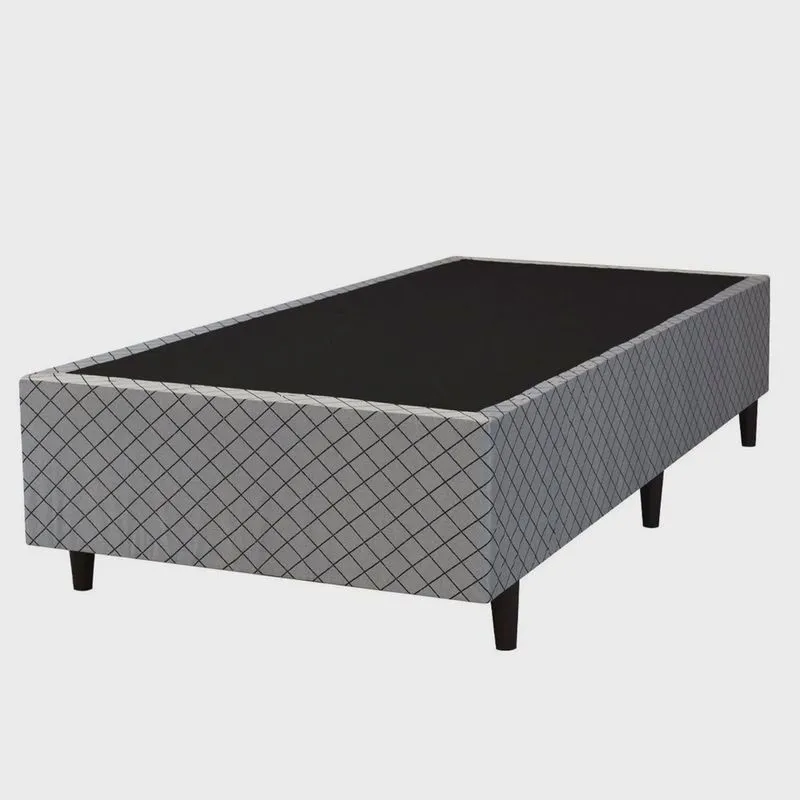 Base Cama Box Solteiro 88cm X 188cm X 42cm Universal Cinza