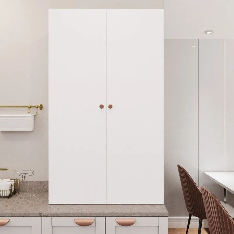 Armário Alto Aéreo Planejado 2 Portas 135cm Arizona CabeCasa MadeiraOriginals Branco/Cobre Branco/Cobre