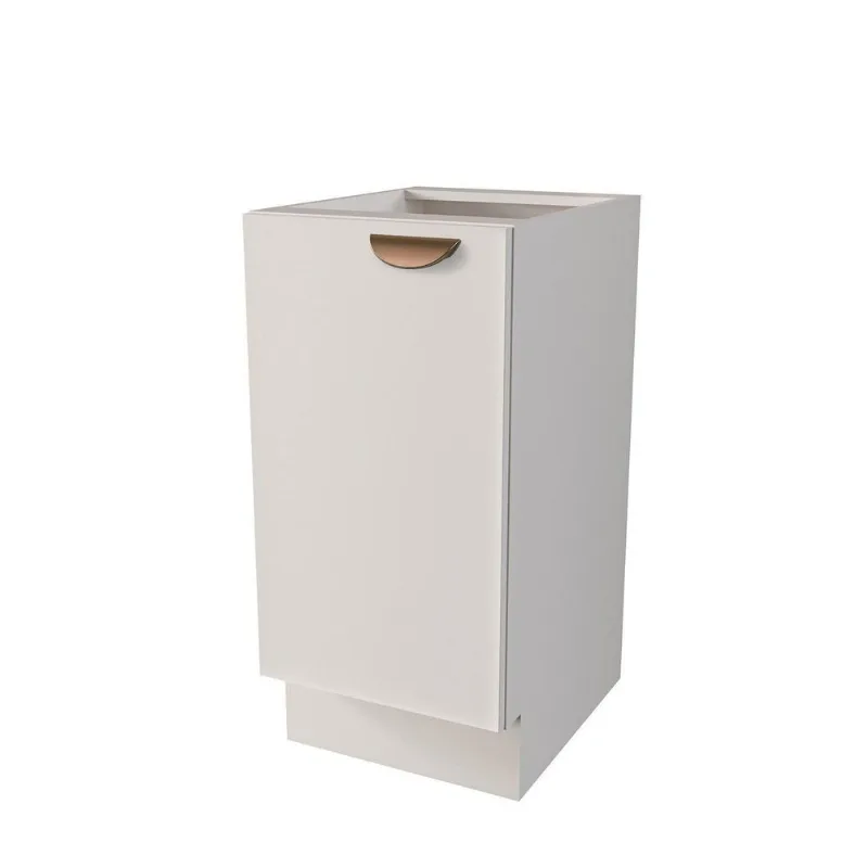 Balcão Planejado 1 Porta 40cm sem Tampo Arizona CabeCasa MadeiraOriginals Branco/Cobre Branco/Cobre