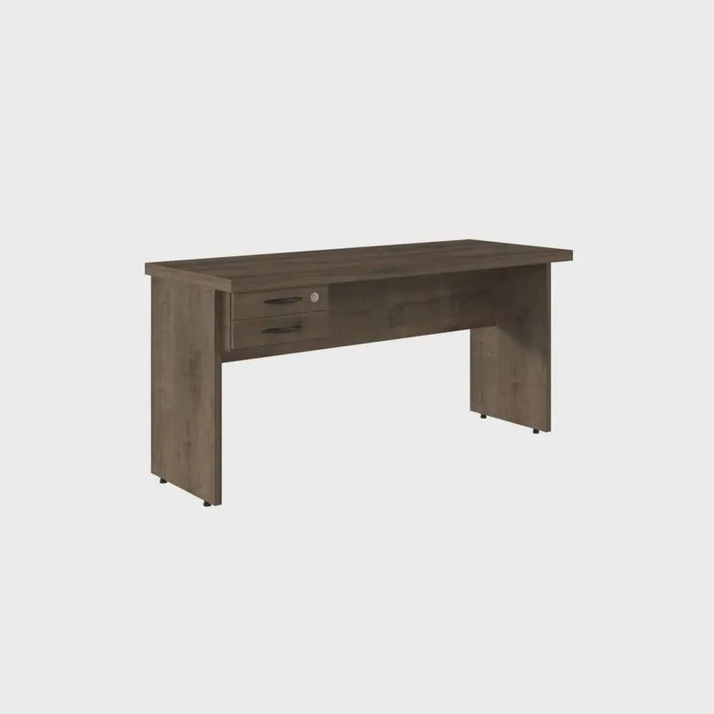 Mesa para Escritório com 2 Gavetas Design Moderno