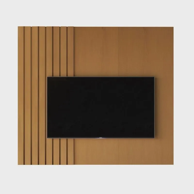 Painel para Tv Ripado Boto 1.4 136x140x4,5 Cm Nature