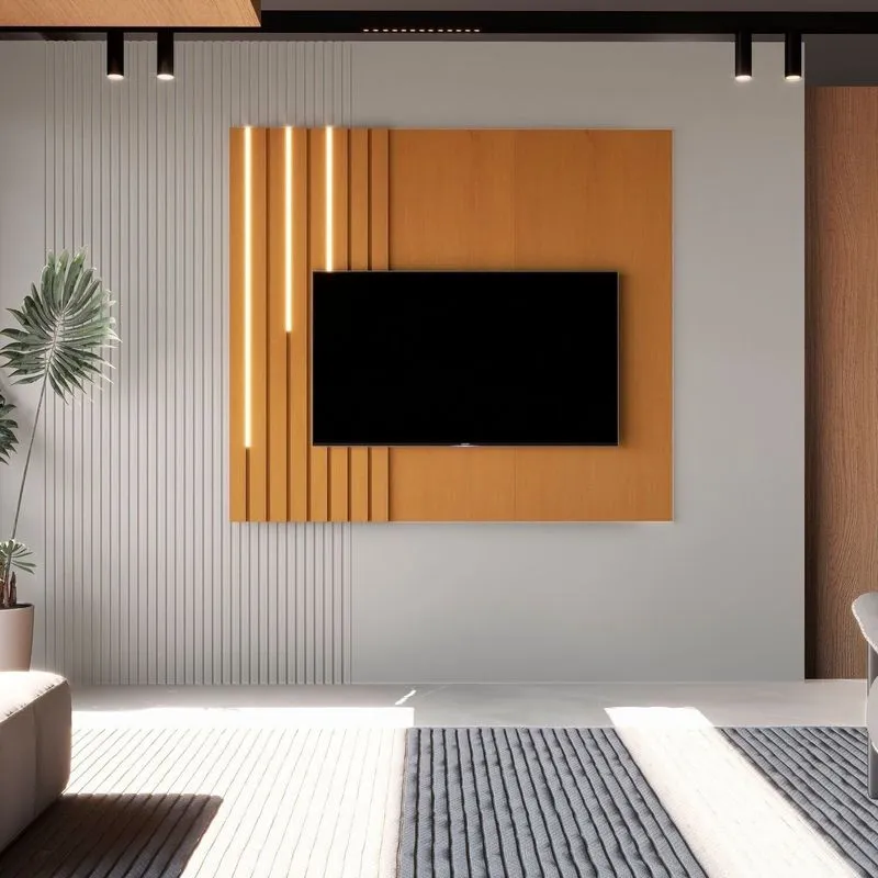 Kit Fita De Led 700 Para Painel Ripado Com Botão Liga E Desliga Pvc Linha 2025 Branco Branco