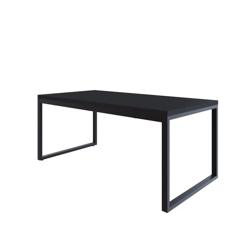 Mesa De Jantar Yon 200cmx90cmx77 Cm Preto Preto