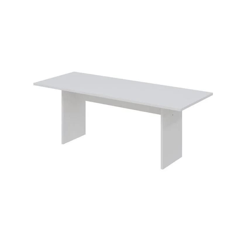 Mesa De Jantar 135cmx80xcm74cm 2,5cm Branco Branco
