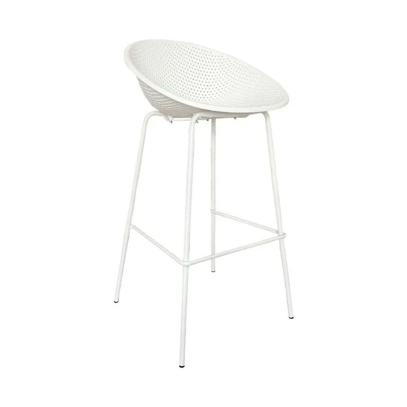 Kit Com 2 Banquetas De Jardim Drops Branco