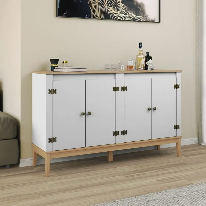 Aparador - Buffet Colonial 149x90x41 Cm 4 Portas