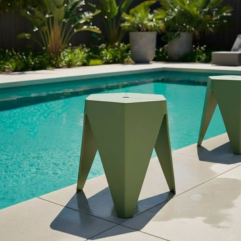 Banco Para Jardim 45,5cmx36x39cm Bee Verde/alecrim Verde Alecrim