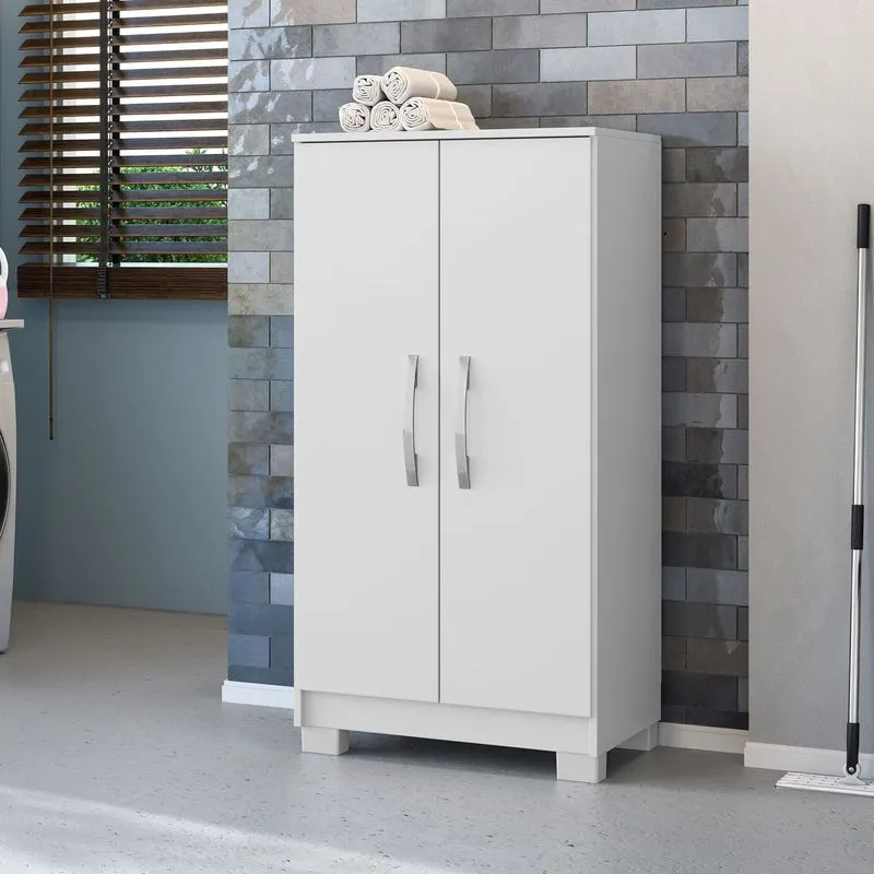 Armário Multiuso 2 Portas Triunfo Branco Branco
