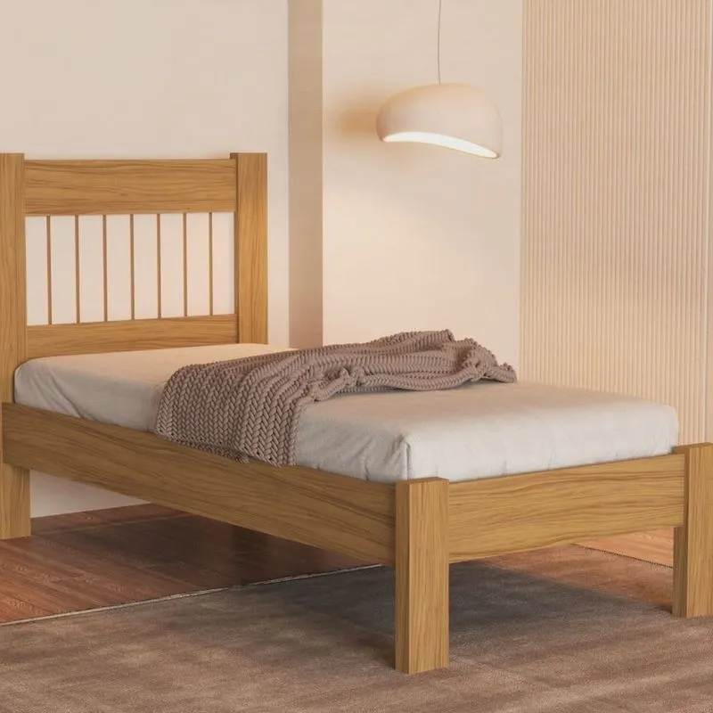 Cama Solteiro para Quarto em mdf Bela Soft Nature