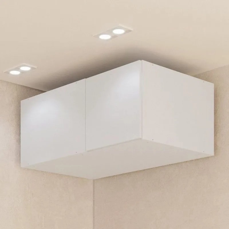 Ponte Canto Linear Planejada 96cm 1 Porta Jade CabeCasa MadeiraOriginals Branco/Fosco Branco Fosco