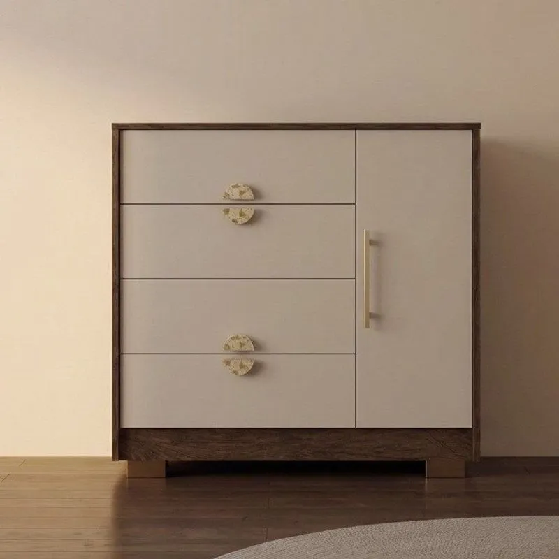 Cômoda Sapateira Ilha Bela 1 Porta 4 Gavetas Imbuia/fendi