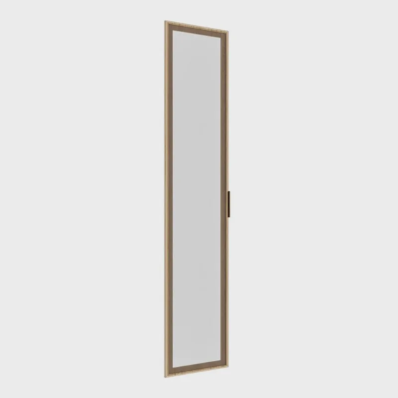 Porta Reflecta para Módulo de Canto Linear Closet sem Porta Jade Cabecasa Madeiramadeira Avelã