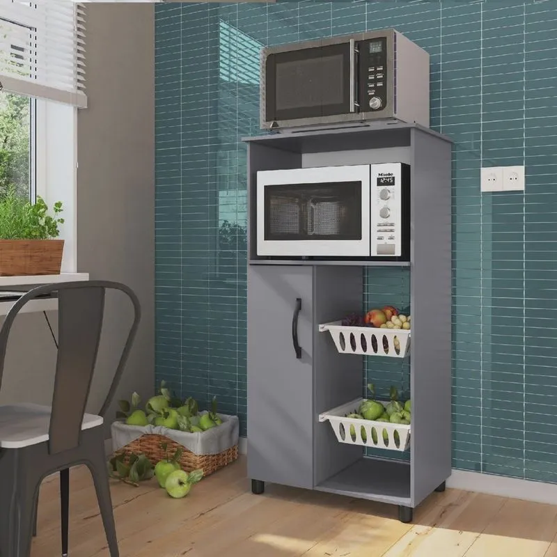 Fruteira com Nicho para Forno 1 Porta 2 Cestos
