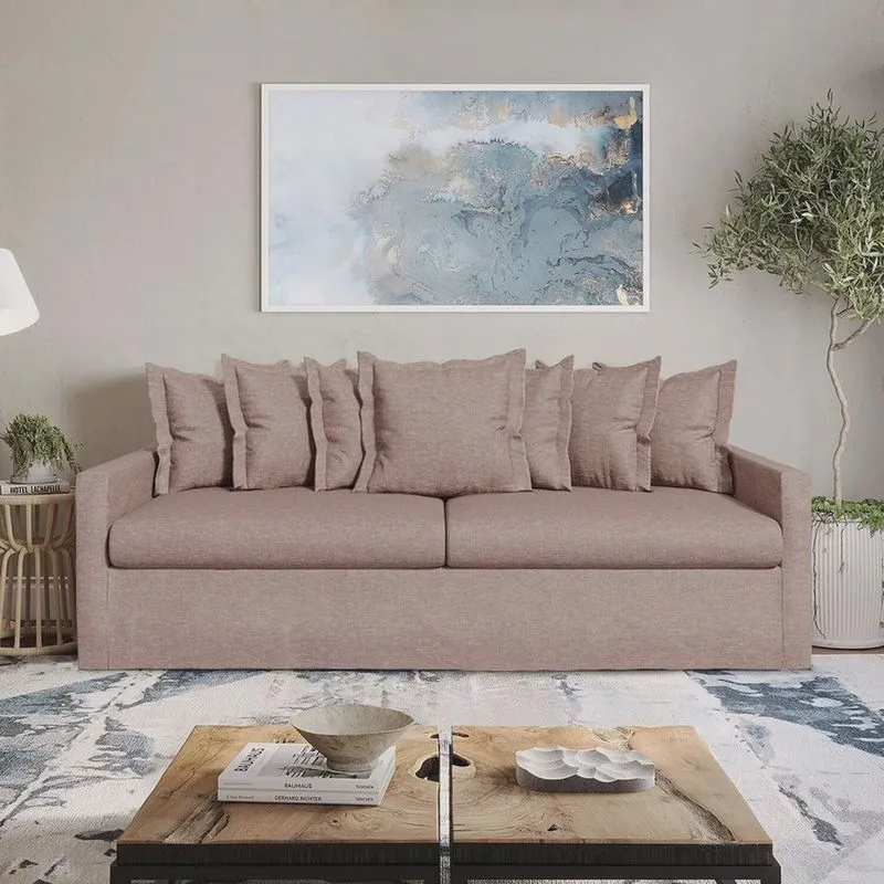 Sofá com Capa 100% Removível e Lavável Enseada 240cm