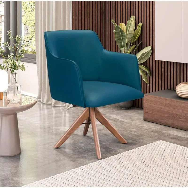 Cadeira Para Sala De Estar Marquesa Azul Azul