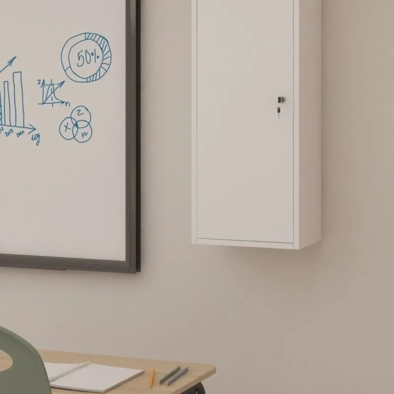 Armário Porta Celular com Chave para Escritório Branco