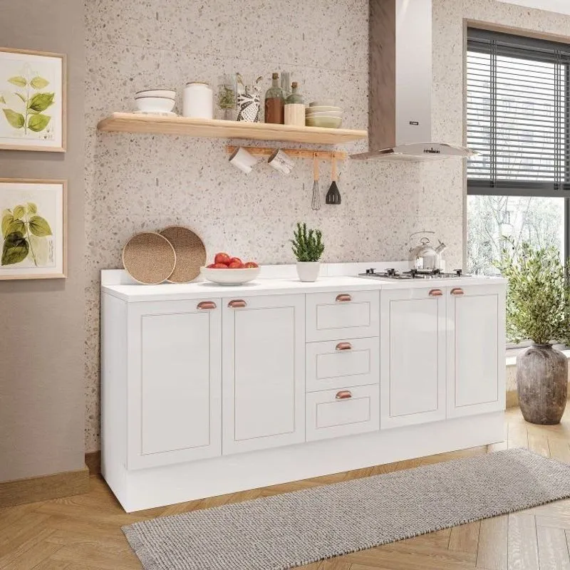 Tampo Para Cozinha Pérola 120 Cm Yescasa Branco Branco