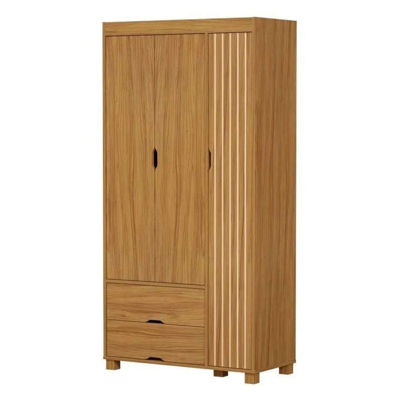 Roupeiro 89cm X 40cm X 168,5cm Bela Bege/nature Nature