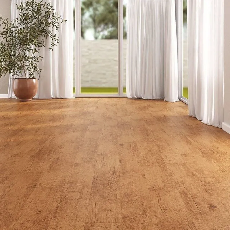 Kit Piso Vinílico Colado Régua Sofisticato 2mm 30m² Amoreira