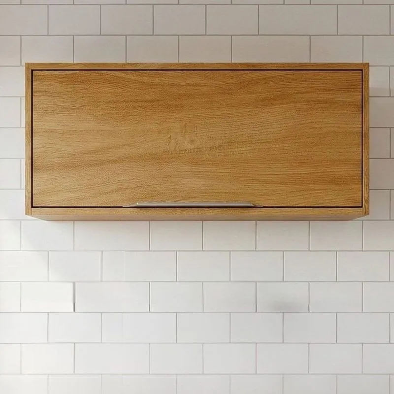 Armário Aéreo 80 Cm Porta Basculante Divina Cinamomo Cinamomo