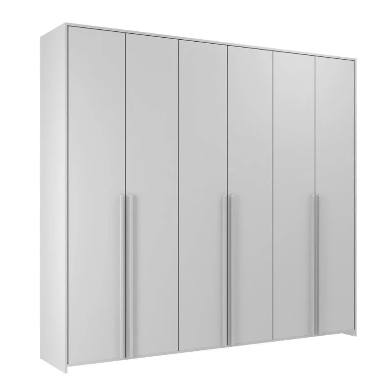 Guarda-Roupa de Bebê 6 Portas Modulados Cinza Cinza