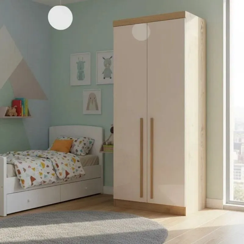 Módulo 2 Portas Com Cabideiro Infinity Marrom/cedro/blush Cedro/ Blush Line