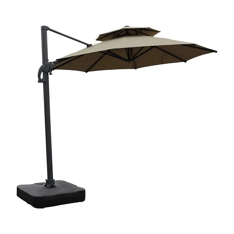 Ombrelone Lateral 300cm X 260cm Belize Preto/fendi Fendi / Preto