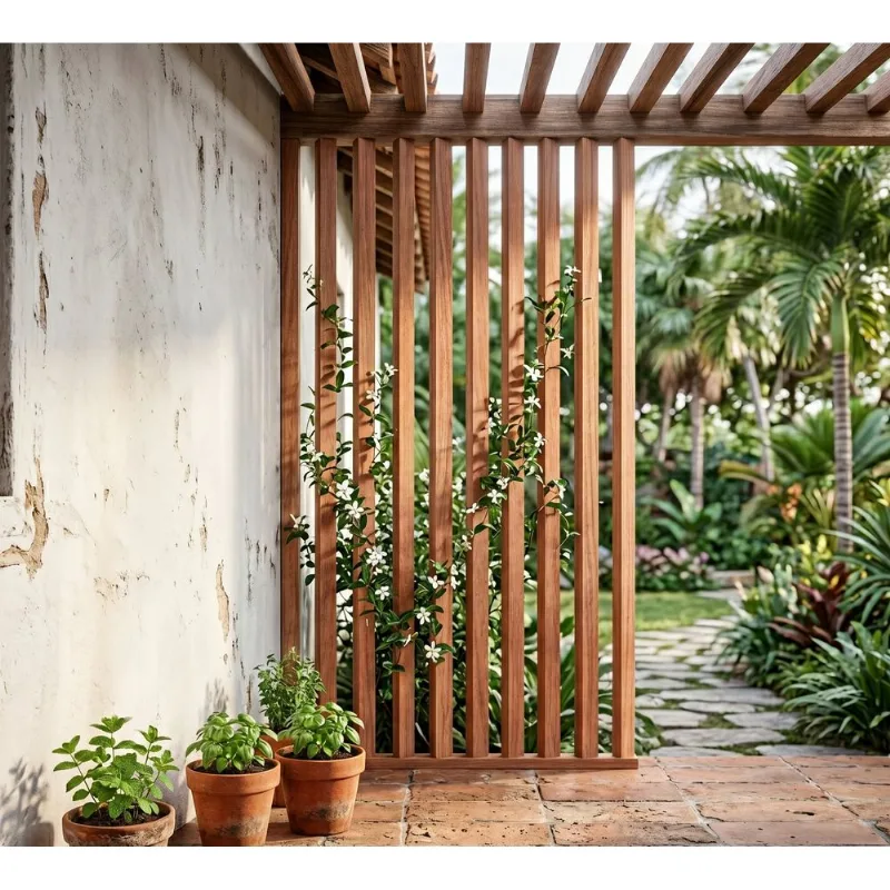 Kit 15 Unidades Ripa De Madeira Aparelhada 5,0cm X 200cm X 3,0cm Jardim E Varanda Madeira Do Brasil Rosa Rosa