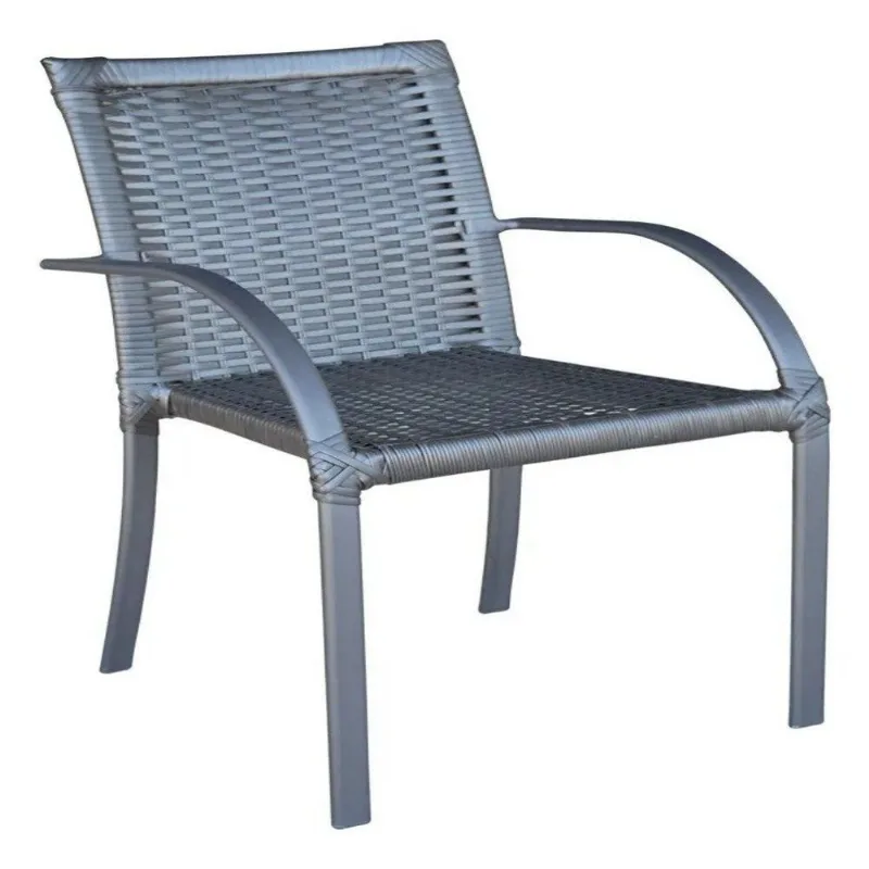 Cadeira Para Jardim De Fibra Ascoli Preto Preto