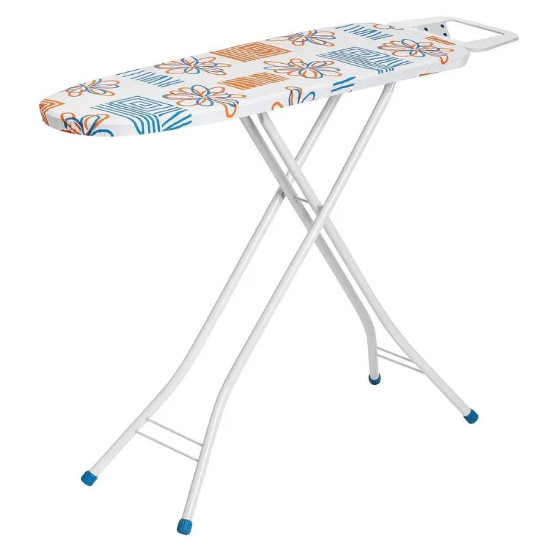 Tábua De Passar Roupa Extra Forte Em Aço E Madeira Com Suporte Para Ferro 5001 Estampas Sortidas Mdf Branco/colorido