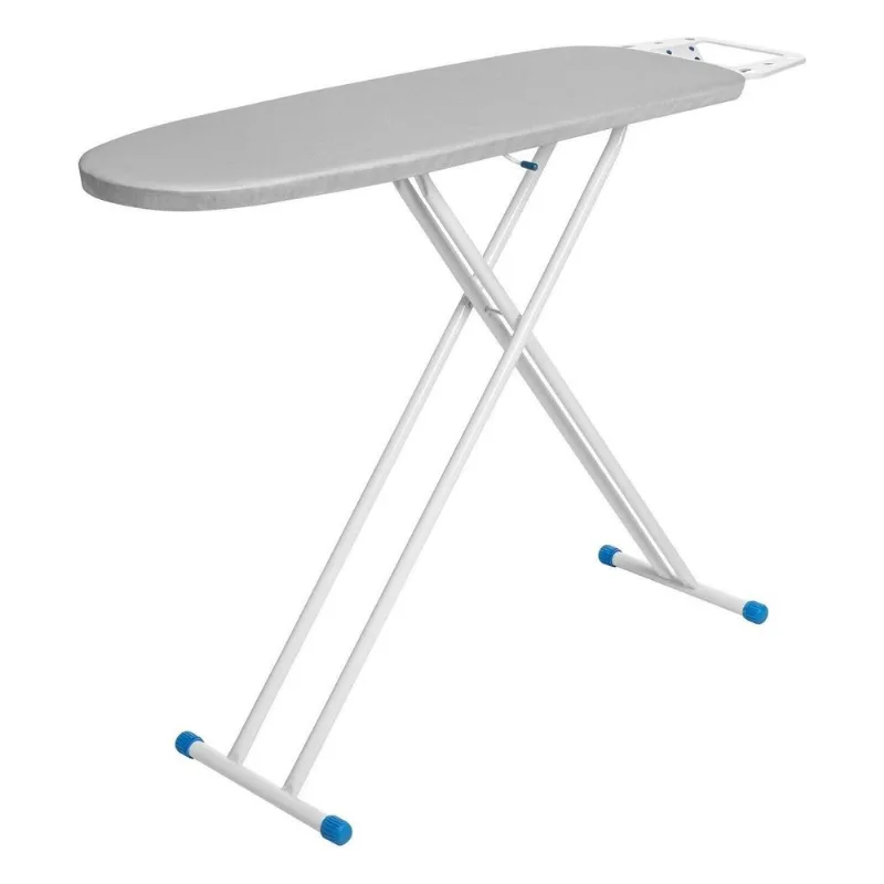 Tábua De Passar Roupa Em Aço Reforçada Metalizado Resistente E Moderna 1001 Mix Plus Branco/cinza