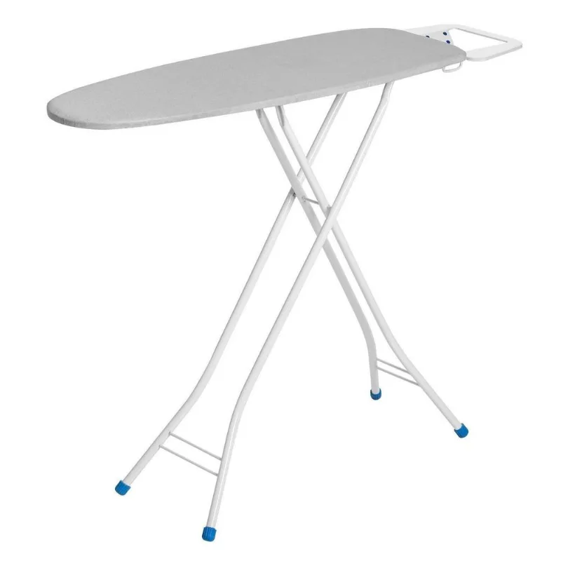Tábua De Passar Roupa Em Aço Com Suporte Para Ferro Metalizado Resistente 1001 Tri Plus Branco/cinza