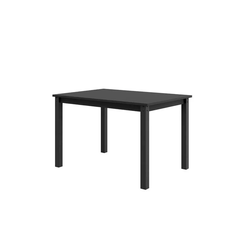 Mesa Retangular 120x80cm Tampo Em Mdf Monaco Preto Preto