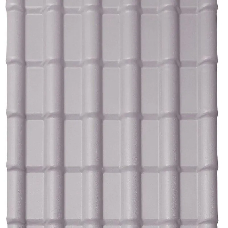 Kit Com 10 Telhas Pvc Colonial 3,30m X 0,88m X 1,7mm 6 Ondas Com Kit Fixação Lux Telhas Cinza
