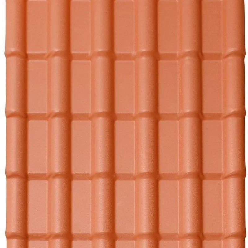 Kit Com 15 Telhas Pvc Colonial 3,30m X 0,88m X 1,7mm 6 Ondas Lux Telhas Ceramica